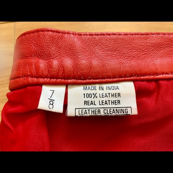 Leather Ruching Skirt - Picture 8 of 8